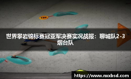 世界攀岩锦标赛冠亚军决赛实况战报：聊城队2-3烟台队